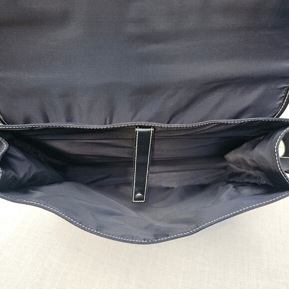 Kenneth Cole New York Messenger Laptop Briefcase Bag Black Large Adj Strap - Picture 6 of 10